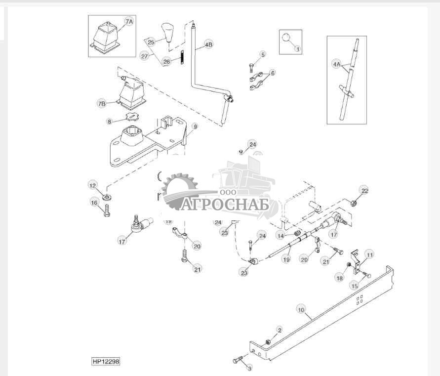 GEARSHIFT LEVER AND LINKAGE 